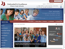 Tablet Screenshot of cherrycreekschools.org